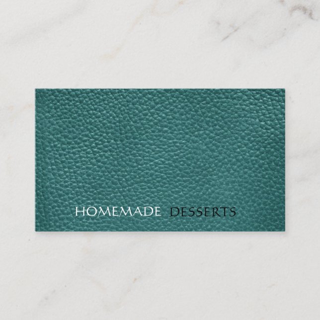 Leder minimalistisch visitenkarte (Vorderseite)