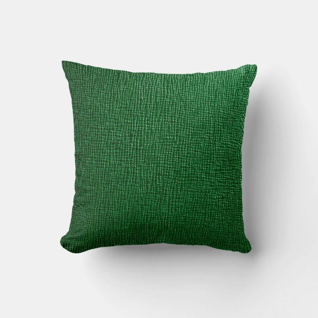 Leder mit abstraktem Muster in grüner Farbe. Abst Kissen (Vorderseite)
