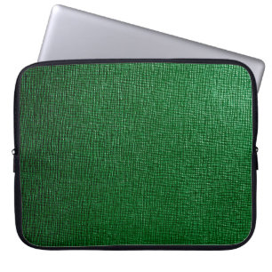 Leder mit abstraktem Muster in grüner Farbe. Abst Laptopschutzhülle