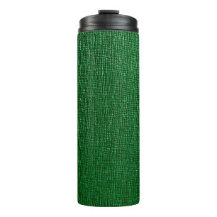 Leder mit abstraktem Muster in grüner Farbe. Abstr Thermosbecher