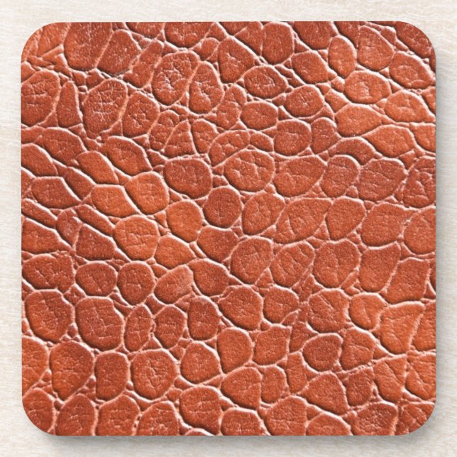 Leder Muster Getränkeuntersetzer (Vorderseite)