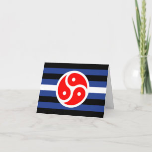 Leder-Praxis-Stolzflagge Dankeskarte