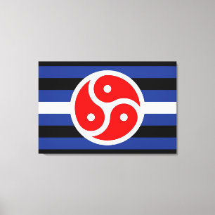 Leder-Praxis-Stolzflagge Leinwanddruck
