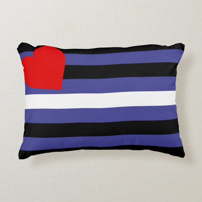 Leder-Pride-Flagge Dekokissen (Vorderseite)