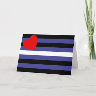 Leder-Pride-Flagge Feiertagskarte
