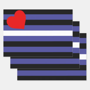 Leder-Pride-Flagge Geschenkpapier Set