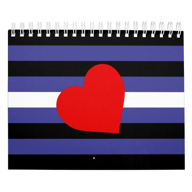 Leder-Pride-Flagge und Herz Kalender (Titelbild)