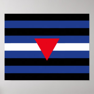 Leder Queer Pride-Flagge Poster