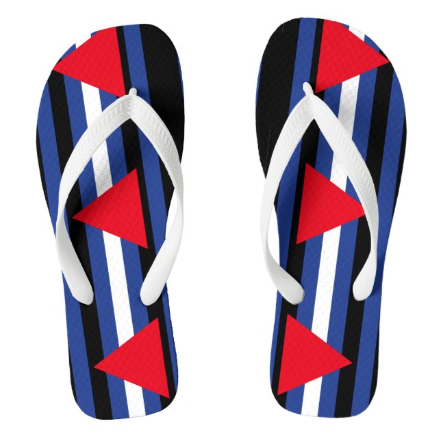 Leder Queer Stolz Flip Flops (Fußbett)