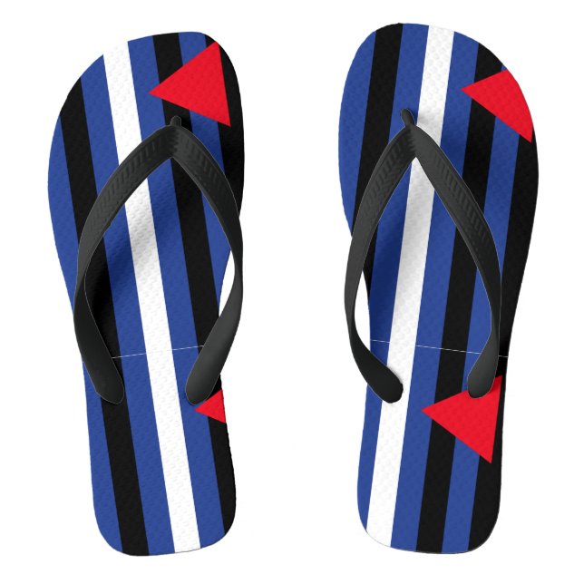 Leder Queer Stolz Flip Flops (Fußbett)