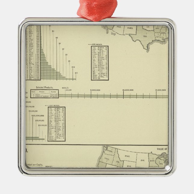 Leder Silbernes Ornament (Vorne)