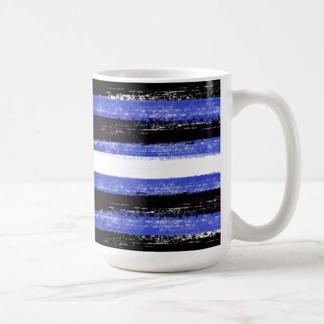 Leder-Stolz-Streifen Kaffeetasse (Rechts)