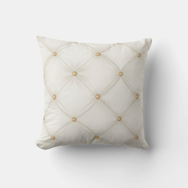 Leder-Upholsterie-Kissen Kissen (Vorderseite)