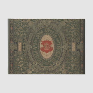 Leder-verklemmtes Schmutz-Buch Seidenpapier