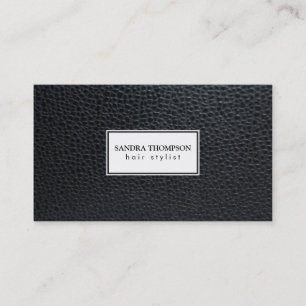 Leder/Weißrahmen Visitenkarte