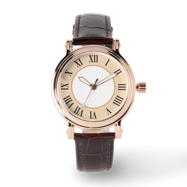Lederband Business Watches für Männer und Frauen Armbanduhr (Vorderseite)