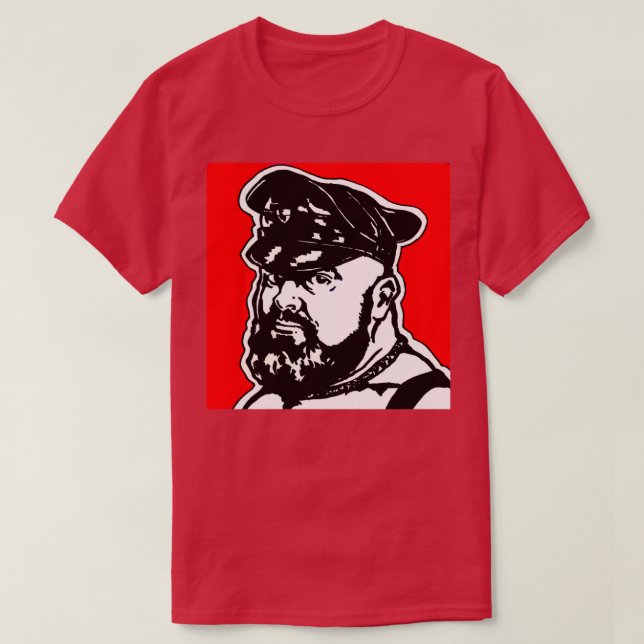 Lederbär in Red Classic TShirt (Design vorne)