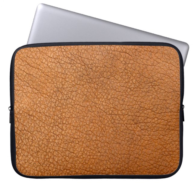 Lederbraun nah laptopschutzhülle (Vorderseite)