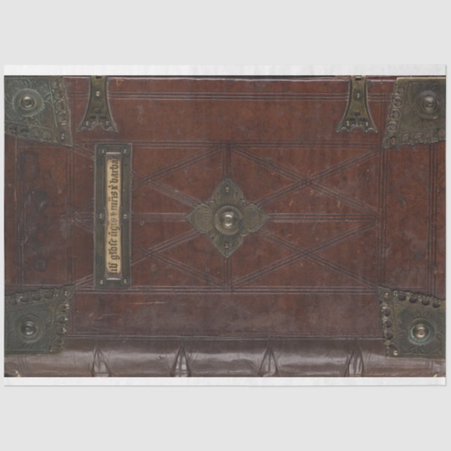 Lederbuch-Decoupage Seidenpapier (Vorderseite)