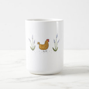 Lederfarbene Henne-Kaffee-Tasse Kaffeetasse