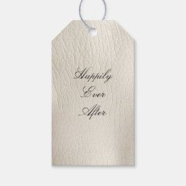 Lederhochzeit von Ledercreme-Imitaten Geschenkanhänger