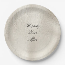 Lederhochzeit von Ledercreme-Imitaten Pappteller