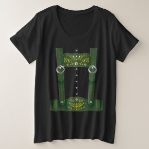 Lederhosen Oktoberfest Deutschland Kultur Hallowee Große Größe T-Shirt