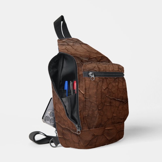 Lederlook Crossbody Bag (Offen)