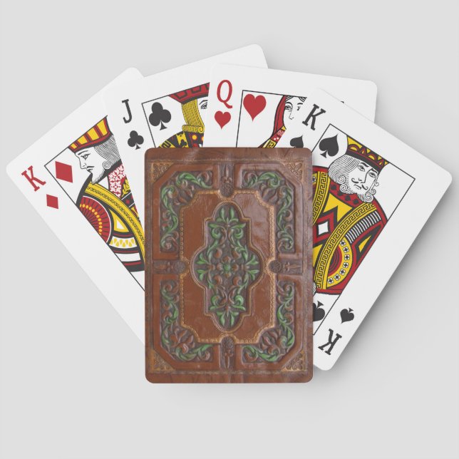 Lederlook ~ Kartenspielen Spielkarten (Rückseite)