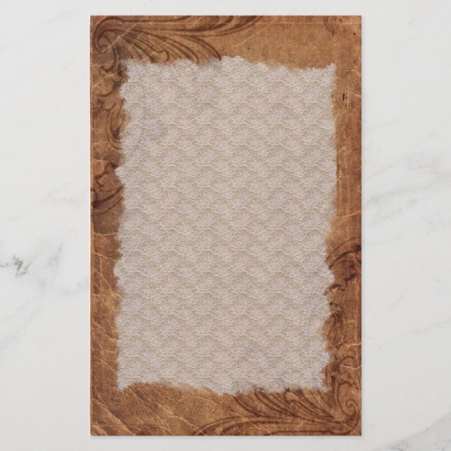 LederLook-Stationery Briefpapier (Vorderseite)