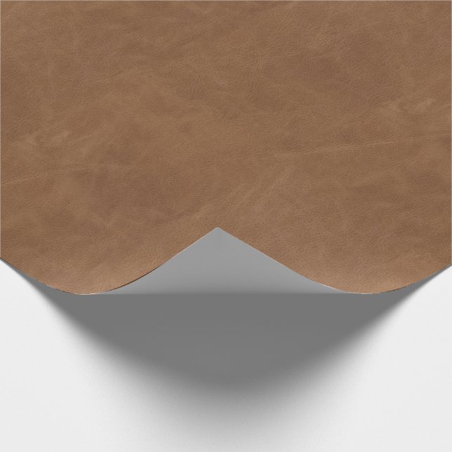 Lederne Beschaffenheit Decoupage Browns Geschenkpapier (Ecke)