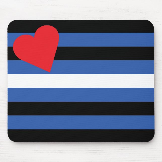 Lederne Flagge (traditionell) Mousepad (Vorne)