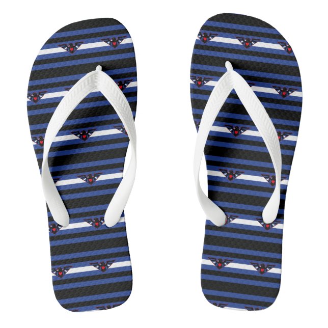 Lederner Eagle-Stolz Flip Flops (Fußbett)