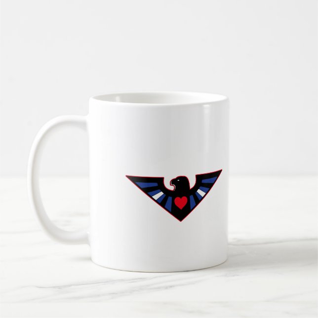 Lederner Eagle-Stolz Kaffeetasse (Links)