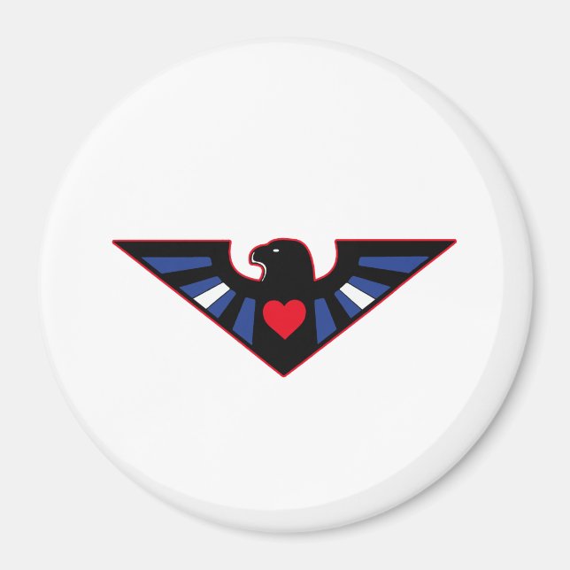 Lederner Eagle-Stolz Magnet (Vorne)