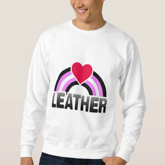 LEDERNER MÄDCHEN-REGENBOGEN SWEATSHIRT (Vorderseite)