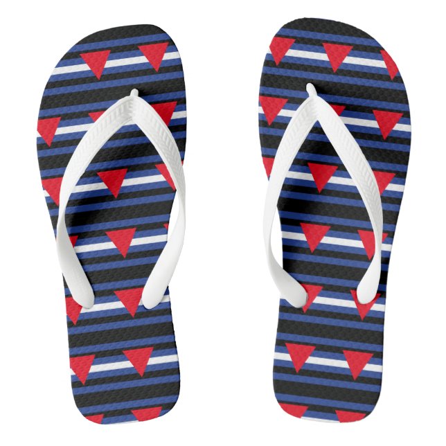 Lederner queer Stolz Flip Flops (Fußbett)