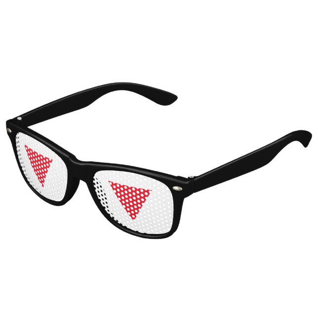 Lederner queer Stolz Sonnenbrille (Schrägansicht)