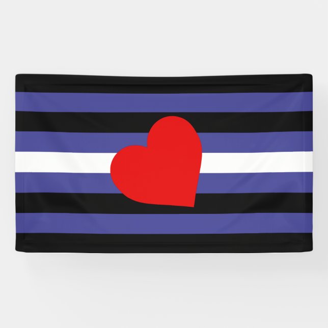 Lederner Stolz-Flagge Banner (Horizontal)