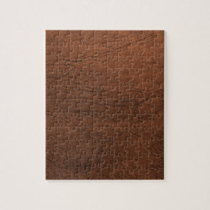 Ledernes Beschaffenheits-Monogramm Browns