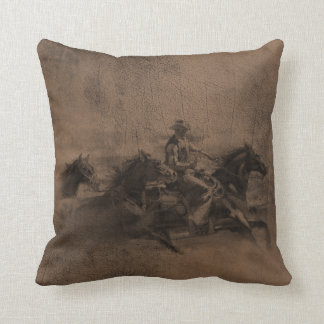 Ledernes Blick-Western-Cowboyreversible-Kissen Kissen