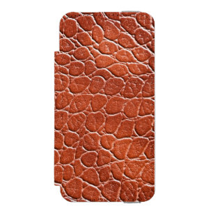 Ledernes Muster Incipio Watson™ iPhone 5 Geldbörsen Hülle