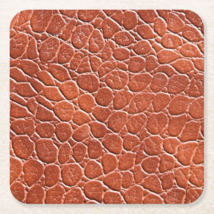 Ledernes Muster Rechteckiger Pappuntersetzer