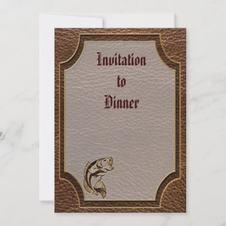 Lederschaumfisch Einladung