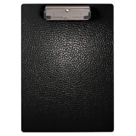 Lederschwarz Klemmbrett