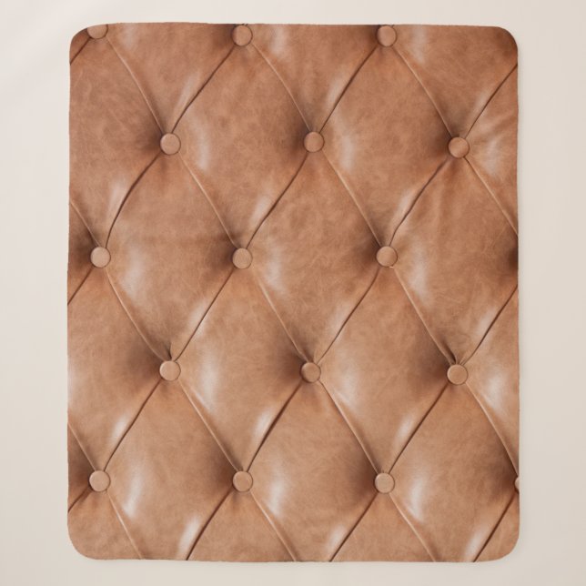 Ledersofa-Hintergrund Sherpadecke (Vorderseite)