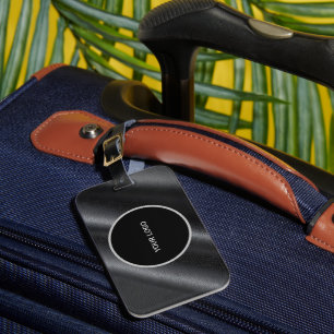 Lederstruktur Gepäckanhänger