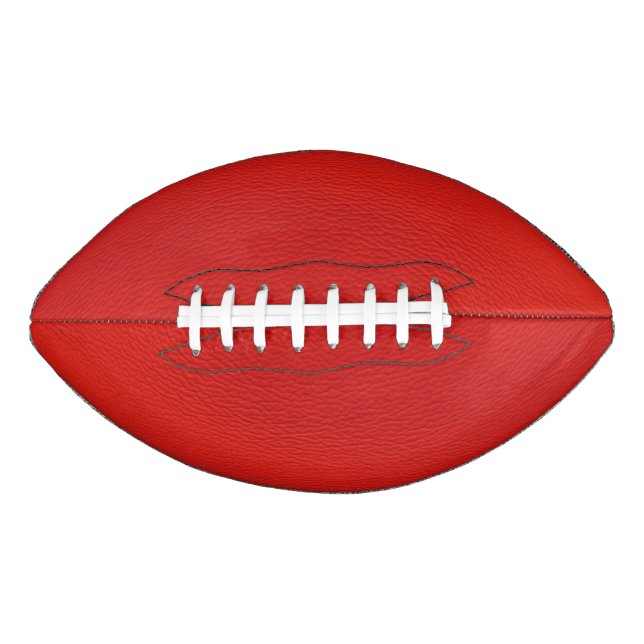 Lederstruktur, rot football (Vorderseite)