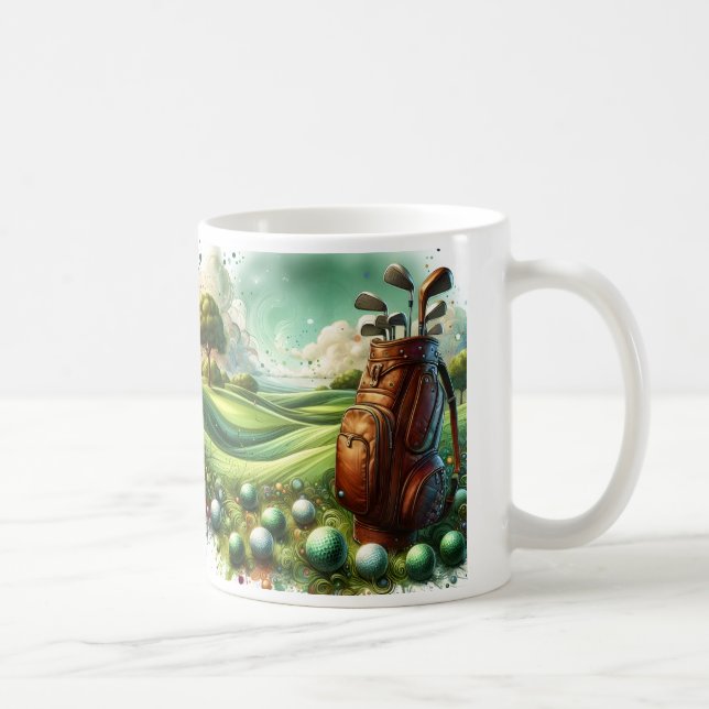 Ledertasche Fairway Kaffeetasse (Rechts)