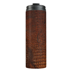 Ledertextilien, braun, abstrakt, antik, ,ba thermosbecher
